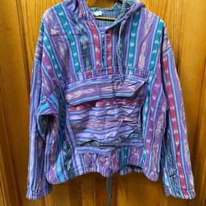 vintage beachy southwestern cotton jacket large